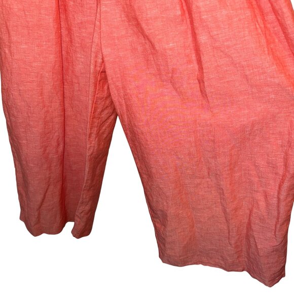 Banana Republic Coral Sleeveless Petite Size 6Jumpsuit With Back Button Closure - Picture 4 of 7
